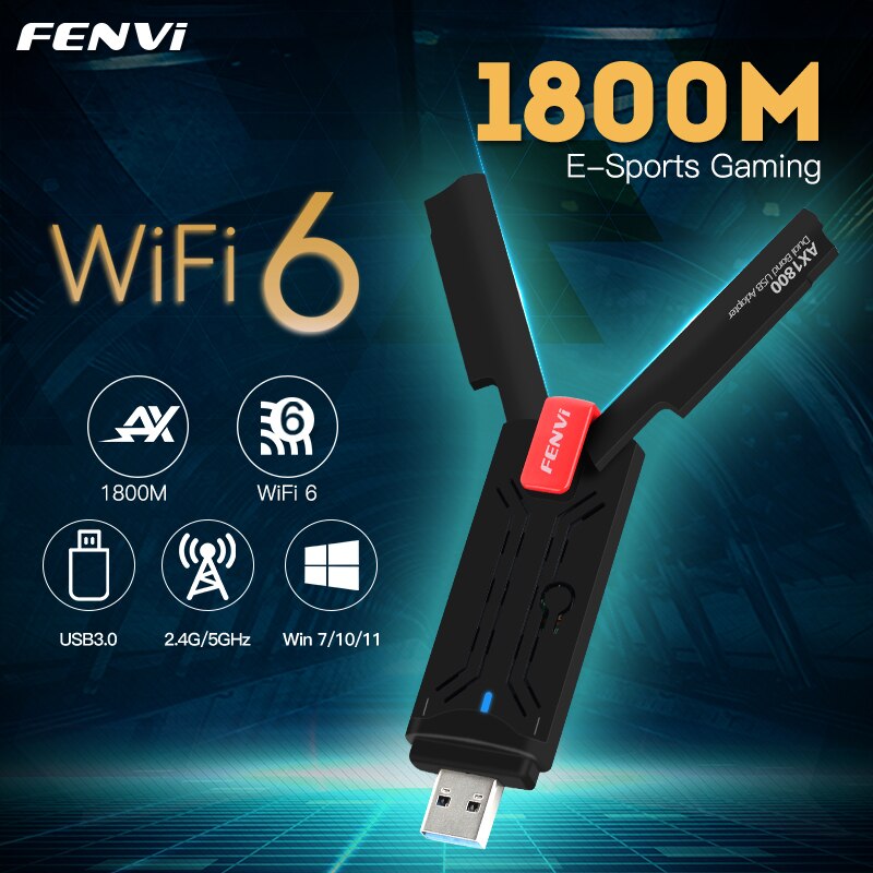 Fenvi-WiFi 6 USB    AX1800 2.4G/5GHz ..